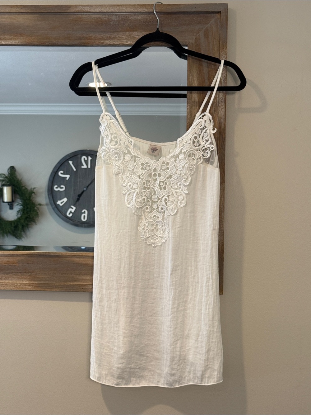 In Bloom White Lace-Front Slip Dress